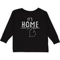 thumbnail image 3 of Inktastic It's Home State of Michigan Outline Distressed Text Boys or Girls Long Sleeve Toddler T-Shirt, 3 of 5