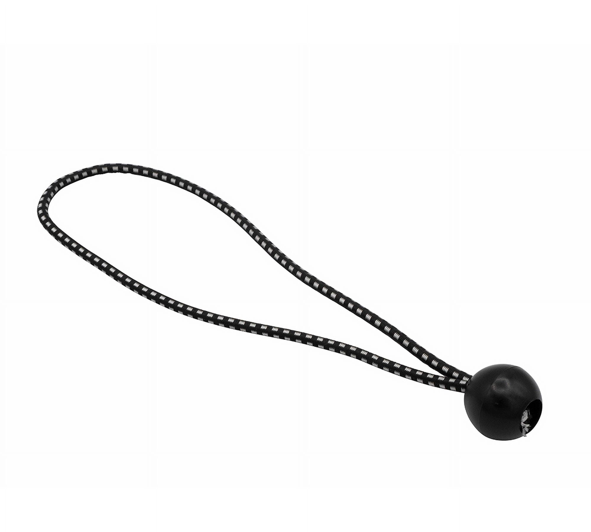 (250 Pcs) 6 Inch Ball Bungee Cords for Tarp Tie Down - Heavy Duty Canopy Bungee Loop Cords w/ Balls for Camping, Shelter,Cargo,Tent Poles (5 MM Thick)