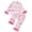 Watermelon Red, variant on YunPes Toddler Girls Satin Outfits Bow & Heart Print Button Down Shirts Pants 2PC Sets Fuzzy Trim Cuffs Valentines Matching Sets 2PC