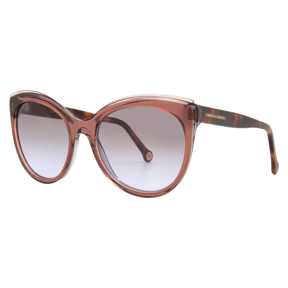 CAROLINA HERRERA CH0008S-G3I3X-52  Sunglasses Size 52mm 145mm 19mm Purple Carolina Herrera Violet Butterfly Ladies Sunglasses CH 0052  main image 3