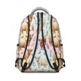 thumbnail image 3 of Highland Cow and Butterfly Print Backpack for School, Cute School Bag with Adjustable Shoulder Straps and Padded Back, 15.3"x11"x7.1", 3 of 5