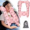 thumbnail image 1 of LEEYNEER Inflatable Travel Neck Pillow for Kids  Fast Inflation  Portable and Foldable Kids Travel Pillow  Comfortable Travel Pillow for Airplane  Car  TrainFits Ages 6+ & Under 165 lbs, 1 of 8