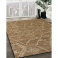 thumbnail image 2 of Ahgly Company Indoor Square Abstract Saddle Brown Abstract Area Rugs, 4' Square, 2 of 6