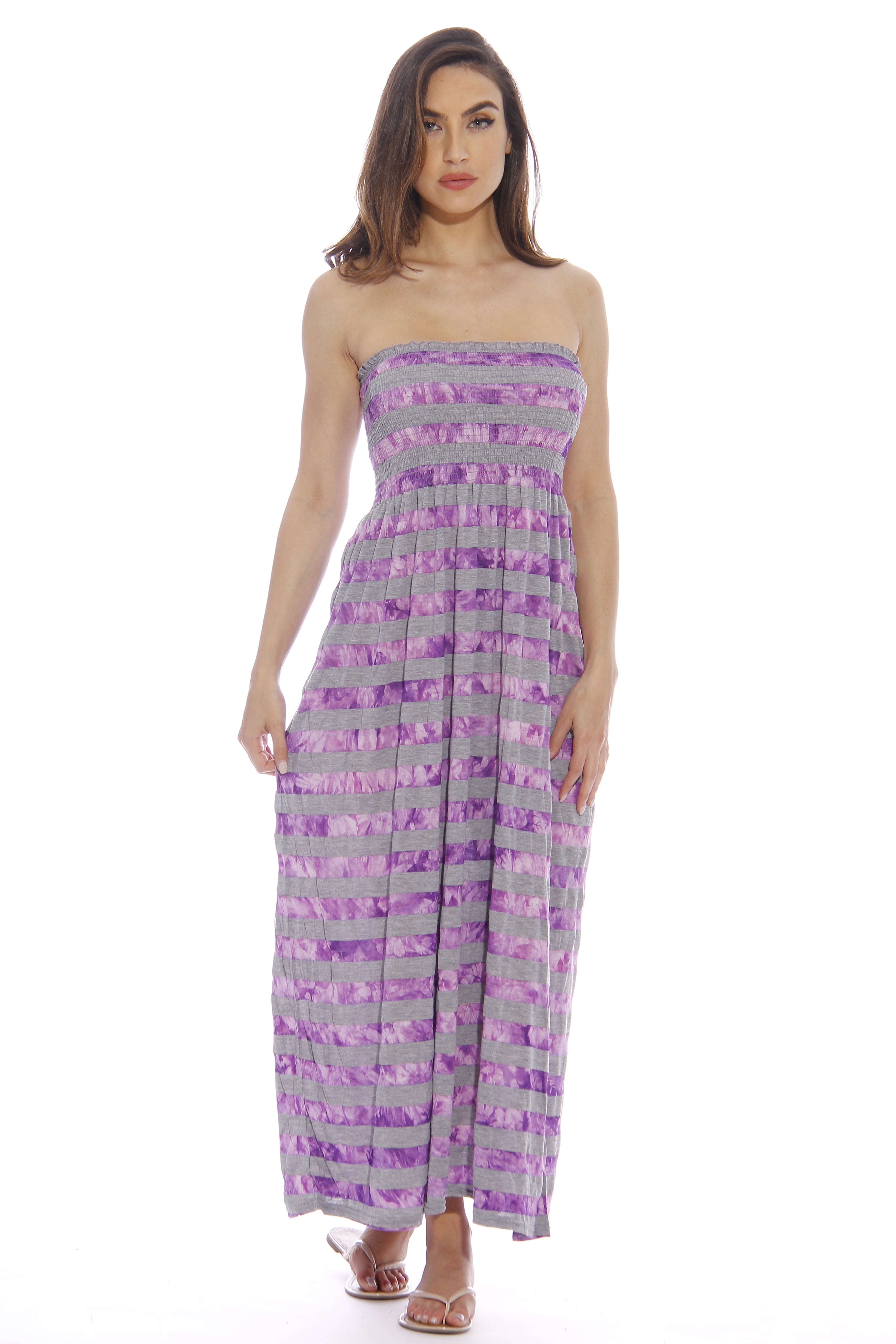 Just Love - Plus Size Maxi Dress / Summer Dresses for Women (Purple, 1X ...