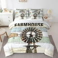 thumbnail image 1 of YST Twin 7Pcs Farmhouse Windmill Comforter Set with Sheets, Rustic Decor, Bed in a Bag, 1 of 5