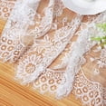 thumbnail image 6 of SoarDream 60"x120" Classic White Wedding Lace Tablecloth Lace Tablecloth Overlay Vintage Embroidered Lace Overlay, 6 of 7