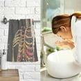 thumbnail image 7 of Yayeee 2 Pack Hand Towels for Bathroom 100% Cotton 16" x 28" Soft Absorbent Kitchen Towel, Colorful Skeleton with Cloud, 7 of 7