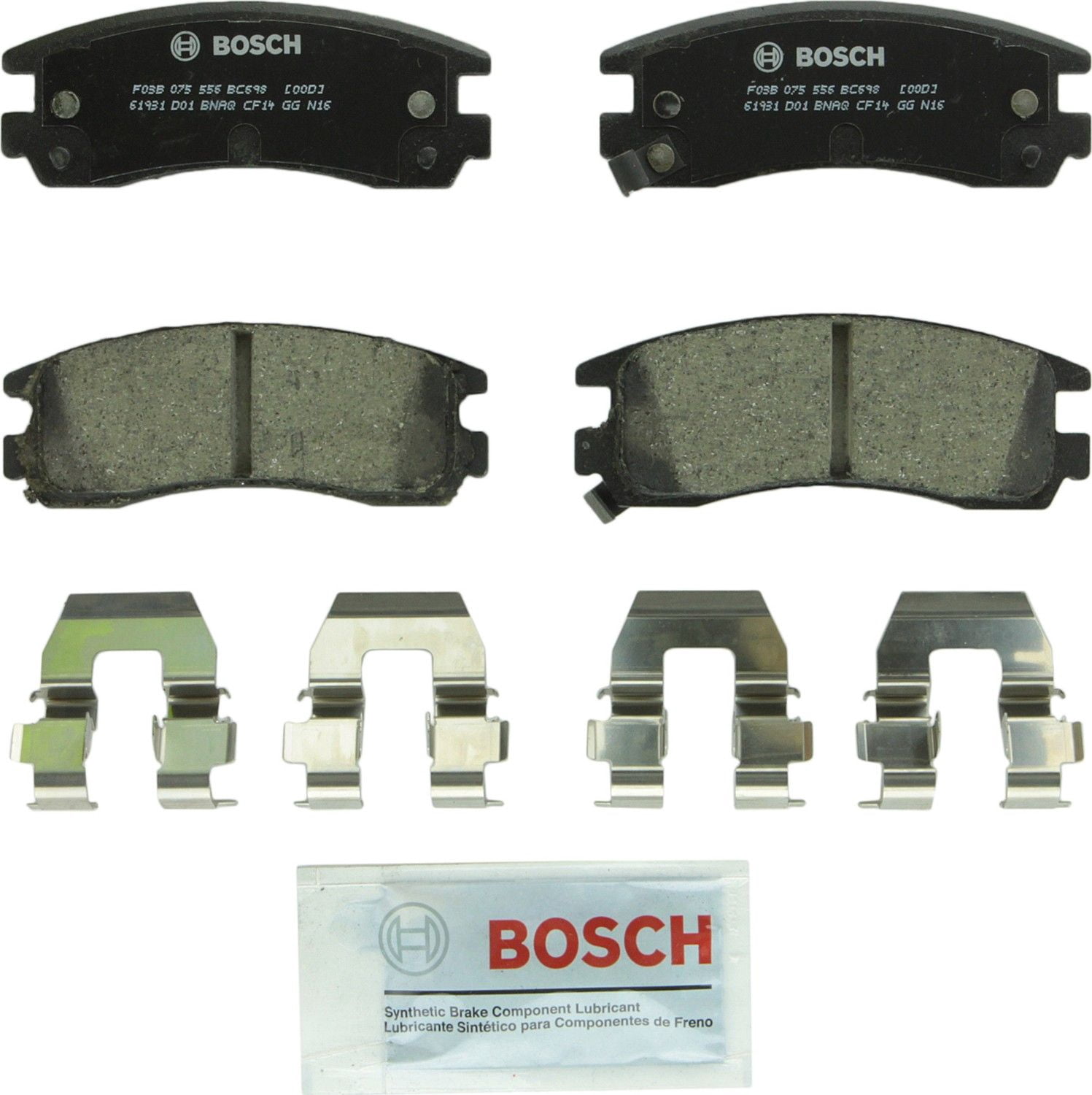 Bosch BC698 QuietCast Premium Disc Brake Pad Set
