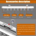 thumbnail image 5 of GXCZ Curtain Rods Heavy Duty Curtain Track 70-100-180-300-600cm Room Divider Track, Sliding Curtain Rail Set For Living Room/Bedroom/Shower/Rv(White-ceiling,500cm(4 * 1.25m)), 5 of 6