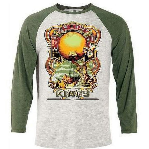 King's X Out Of The Planet Oatmeal/Moss Raglan T-Shirt