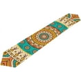 thumbnail image 5 of 13x90in SKYSONIC Rectangle Cloth Table Runner Vintage Motifs Table Cover for Wedding Birthday Holiday, 5 of 5