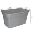 thumbnail image 2 of Sterilite 114 Liter Grey Tote, 2 of 3