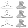 thumbnail image 1 of 50pcs Mini Doll Clothes Hangers Metal Doll Dress Holders Doll House Accessories Small Hanger Toys, 1 of 1