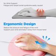 thumbnail image 2 of HUGFEGWE Mouse Pad with Wrist Rest, Smooth Memory Foam Ergonomic Mouse Pad Wrist Rest Support, Mousepad with Nonslip Base for Laptop, Computer, Gaming & Office (Red) CJB91-43362, 2 of 3