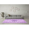 thumbnail image 3 of Ahgly Company Indoor Round Medallion Purple Traditional Area Rugs, 8' Round, 3 of 4