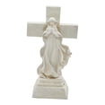 thumbnail image 4 of Lámpara de jardín solar con cruz , estatua católica, escultura religiosa, luz exterior para entrada, terraza, mujer, Día de la Madre., 4 of 9
