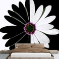 thumbnail image 3 of wall26 - Flower Black and White - Removable Wall Mural | Self-Adhesive Large Wallpaper - 66x96 inches, 3 of 6