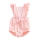 thumbnail image 1 of Mono Bebé Niña Volante fruncido Mameluco Recién Nacido CasualCute Estética Ropa de cumpleaños Hogar Accesorios para dormir Regalos para niños Rosa 100cm Inevent BA002048-11, 1 of 7