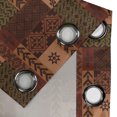 thumbnail image 4 of Ambesonne Geometric Grommet Curtain, Folk Shape, 50" x 84", Pink Green and Brown, 4 of 6