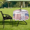 thumbnail image 7 of Coolnut 60" Independence Day Outdoor Round Tablecloth, Waterproof Stain-Resistant Non-Slip Circular Tablecloth with Umbrella Hole and Zipper for Tabletop Backyard Party BBQ Decor, 7 of 7