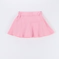 thumbnail image 3 of Kids Little Girls Sport Skirts Solid Color Elastic Waist Pleated Athletic Workout Skirt Summer Casual Comfy Tennis Golf Skort 1-6Y, 3 of 5