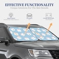 thumbnail image 4 of Balery 2 Piece Cartoon Sushi Car Windshield Sun Shade|Foldable Front Windshield Shade for Car Front Window for Most Sedans SUV Truck-Small, 4 of 7