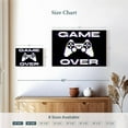 thumbnail image 4 of Elephant Stock Game Over Glitch Wall Art - Horizontal Canvas Wall Art - Living Room Wall Decor - Hobbies And Lifestyle Canvas - Black And White Decor - 24" x 16", 4 of 8