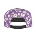 thumbnail image 4 of Balery Baseball Cap Flat Bill Hats for Men Adjustable Size for Running Workouts and Outdoor Activities All Seasons Dad Hat(Daisies Flowers ), 4 of 9