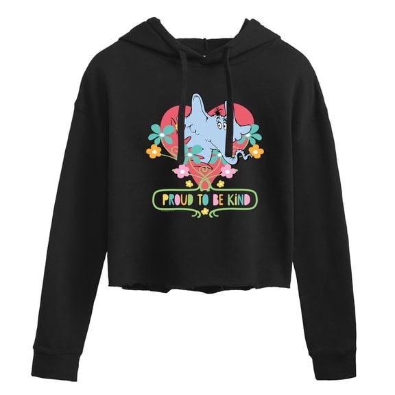 Horton Hears a Who - Proud To Be Kind  - Juniors Cropped Pullover Hoodie