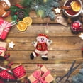 thumbnail image 5 of hirigin Christmas Hanging Doll, Plush Santa/ Elk/ Snowman/ Bear Shaped Decorative Supplies Photo Ornament, 5 of 8