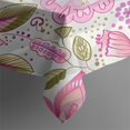 thumbnail image 5 of Pioneer Flower Floral Print Pattern Square Tablecloth,Waterproof Square Table Cover,Wipeable Spillproof Washable Table Cover for Home Kitchen Party Decor 42"X42"(107x107cm), 5 of 6
