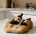 thumbnail image 3 of Organizedlife Live Edge Root Wood Tabletop Wine Rack Wood Wine Bottle Holder (2 Bottle), 3 of 7