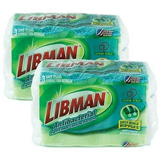  Libman Dish Sponge Refills Scrubber Dishwand Soap Holder w/pcs  (2 Types) Kitchen Cleaning Value Bundle Set : Health & Household