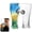 Clear+Blue, variant on 2026 Soccer Cup Glass Tumbler Set 2PCS 14.2oz Unique 3D Soccer Ball Embedded Pilsner Cup Ergonomic Shape Beverage Mug for Match Day Fan Gift