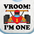 thumbnail image 4 of Inktastic 1st Birthday Racing Car Boys Boys Baby Bib, 4 of 4