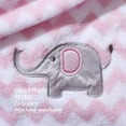 thumbnail image 4 of CREVENT Cute Plush Baby Blanket for Infant Girls, Giftable Suitable, 30"X40", Pink Elephant, 4 of 7