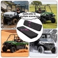 thumbnail image 4 of FKELYI Black Leopard Purple Butterfly Print Anti-Dust Mule Bench Seat Cover Backrest Cover UTV ATV Accessories Waterproof Powersports Seats Covers UTV Interior Decor, 4 of 7