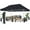 Black, variant on Eurmax USA 10'x20' Ez Pop Up Canopy Tent with Heavy Duty Roller Bag,Bonus 6 Sand Weights Bags (White)