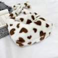 thumbnail image 4 of Bolso de hombro de felpa Cute Love Heart Print Women Underarm Bag para fiesta (café), 4 of 9