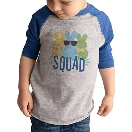 

7 ate 9 Apparel Boys Happy Easter Shirts - Bunny Squad Blue Shirt 4T