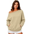 thumbnail image 7 of XINXIAOO Women's Boat Neck Sweatshirt Pullover Y2K Clothes Long Sleeve Vintage Hooded Tops, 7 of 7