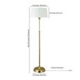 thumbnail image 2 of Hudson & Canal FL0426 Lampadaire en Laiton Derek, 2 of 8