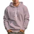 thumbnail image 6 of Men's 100% Cotton FAITH LETTERS Hoodie 450g Thick Pocket Hood, 6 of 14