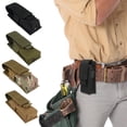 thumbnail image 2 of Pebbuoy Flashlight Bag Waterproof 600D Nylon Fabric MOLLE System Heavy Duty Outdoor Hiking Backpacking Torch EDC Tools Holder Pouch, 2 of 7