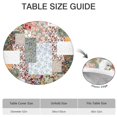 thumbnail image 6 of Pioneer Flower Floral Print Pattern Round Fitted Tablecloth with Elastic Edge,Dining Table Cover Waterproof,Outdoor Round Tablecloth for Camping,Dining,Indoor and Outdoor, 6 of 7