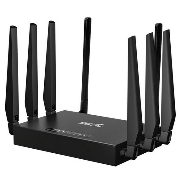 5G Industrial Grade Wifi Router 1200Mbps 5G CPE Detachable 8 Antenna Unlock Modem Portable Broadband Network WAN US Plug
