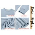 thumbnail image 5 of Fantaslook Textured Womens Sweatshirts Oversized Pullover Long Sleeve Tops Crew Neck Casual Shirts Basic Outfits, 5 of 9