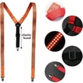 thumbnail image 5 of LINLIN LED Suspenders,Back Suspenders LED Light Suspenders Neon Stripe Light Up LED Suspenders Y Shape Suspenders Battery, 5 of 5