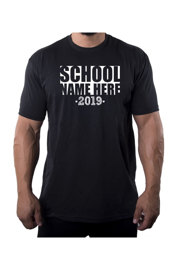 Senior Men's T-shirts, Class of 2019 Customized Shirts, Graduation T-shirts - School