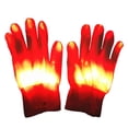 thumbnail image 2 of Guantes iluminados Hugo con luz LED luces intercambiables rojo, 2 of 10